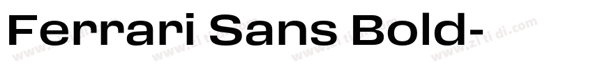 Ferrari Sans Bold字体转换